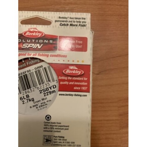Berkley Solutions Mono-Filament Fishing Line Green Mist 250 Yards - Picture 12 of 12
